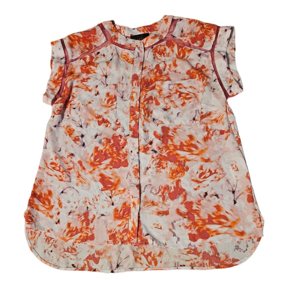 Attention Large Short Sleeve Button Up Shirt